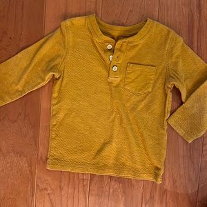 Mustard long sleeve Henley